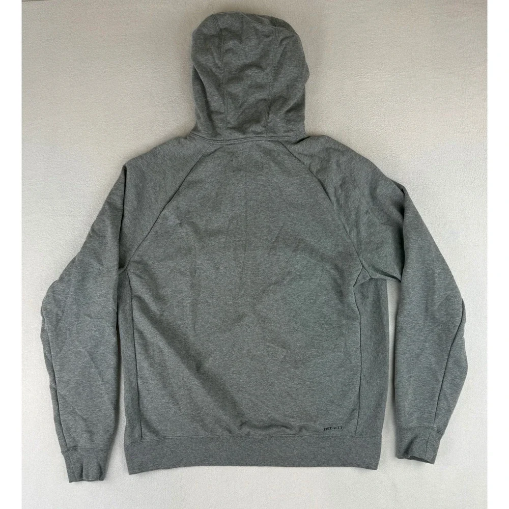 Jordan Dri-FIT Sport Hoodie Mens‎ Large Grey DQ7327-091 Pullover Jumpman Logo